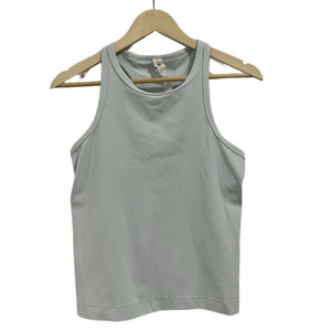 Lululemon Light Blue Align Racerback Waist Length High Neck Tank Top Yoga Gym